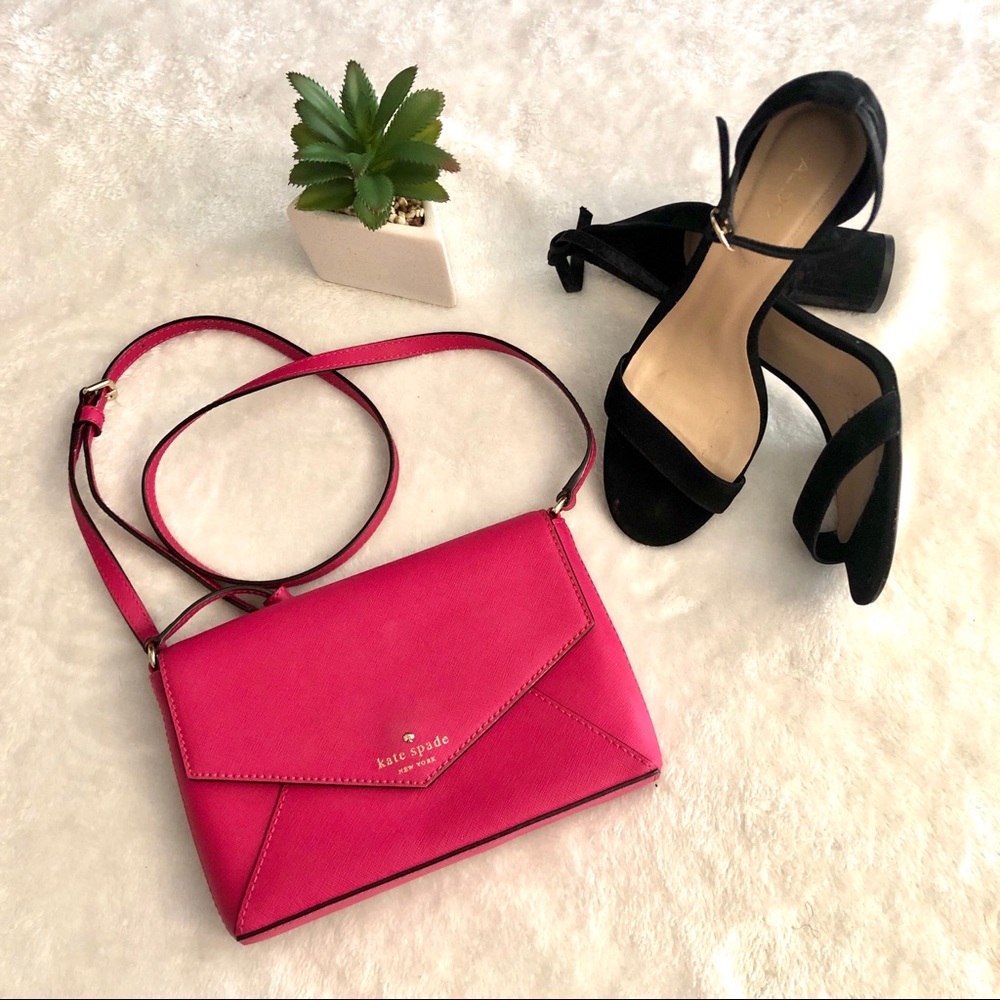 Kate Spade Hot Pink Envelope Crossbody - Picture 2 of 8